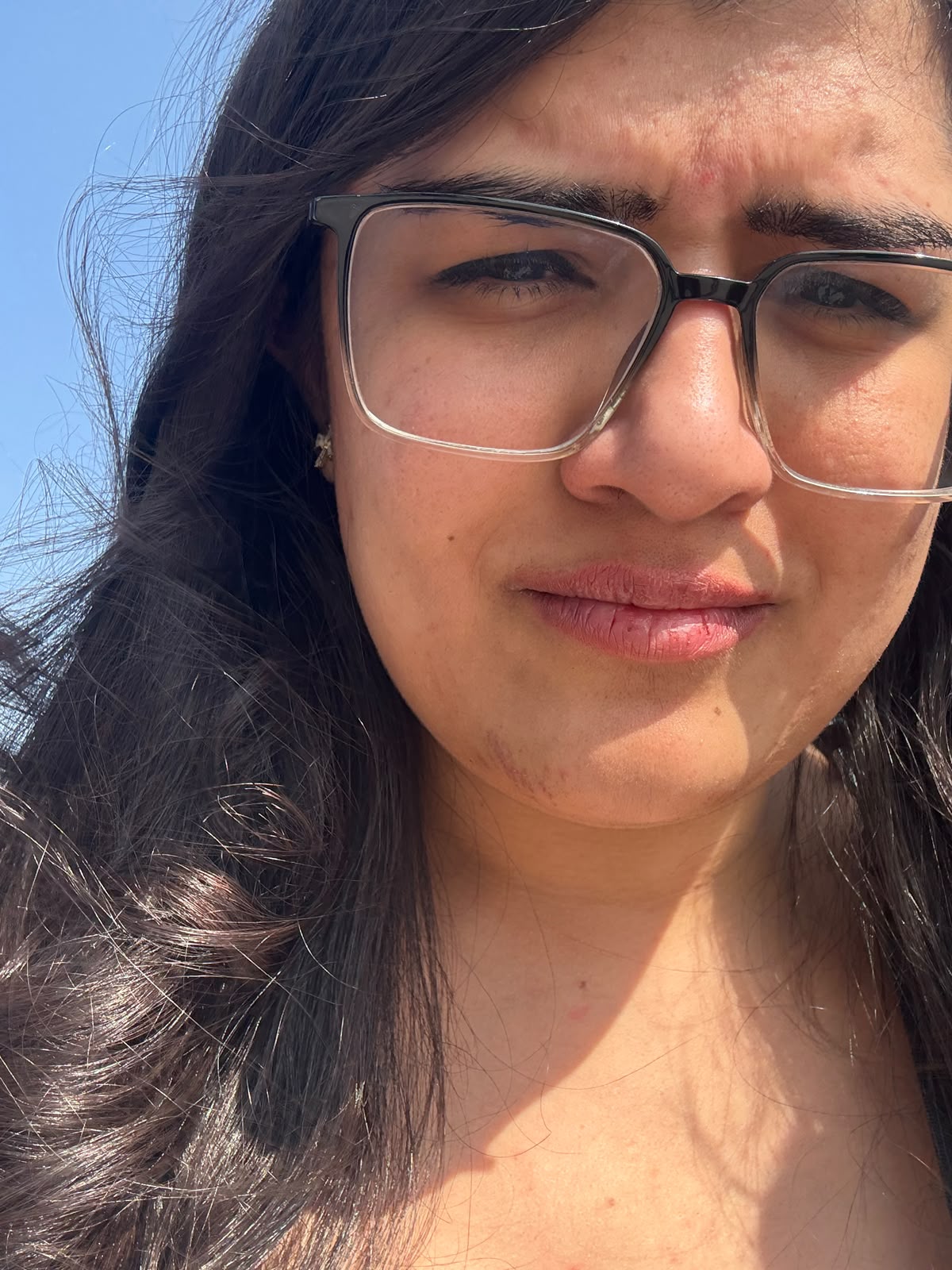 Simran, mid-punchline